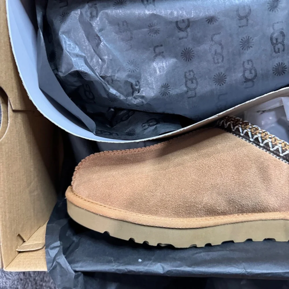 UGG Tasman Chestnut Suede Men Slippers 5950 Size 11 New in Box